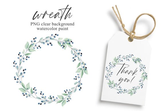 Download Watercolor Leaves Wreath, Floral Clipart - Flora Collection
