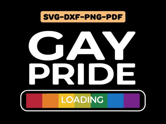 Download Gay Pride Loading Typography T-shirt SVG - Pride Collection