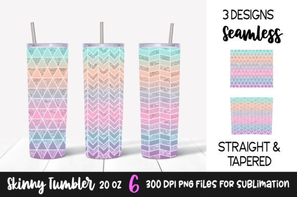Download Pastel Geometric Glitter Tumbler Designs - Design Collection