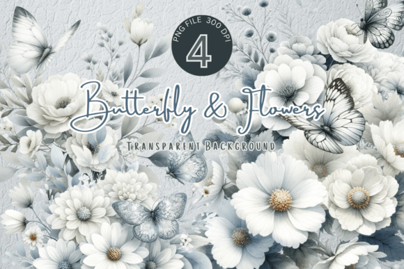 Download White Flora Watercolor Flowers - Premium Resources