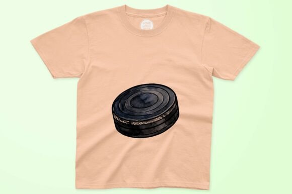 Download Hockey Puck with Textured Surface Design - Design Collection