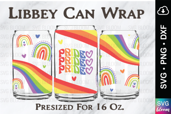Download Seamless LGBTQ 16 Oz Libbey Gay Pride - Pride Collection