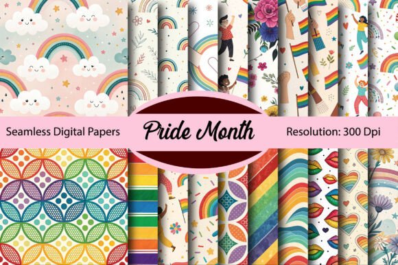 Download Pride Month Seamless Digital Paper - Pride Collection