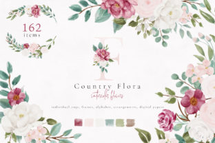Download Country Flora Watercolor Flowers - Premium Resources