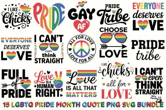 Download Lgbtq Pride Month Quote SVG PNG Bundle - Pride Collection