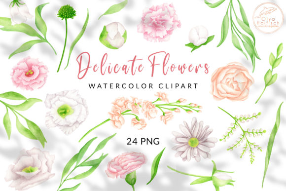 Download Watercolor Floral Clipart. Flowers PNG - Flora Collection