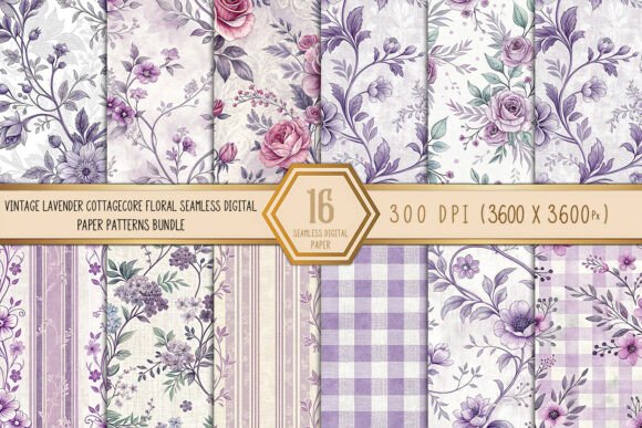 Download Vintage Lavender Cottagecore Floral - Flora Collection