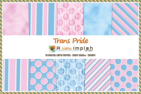 Download Trans Pride Digital Paper Pack - Pride Collection