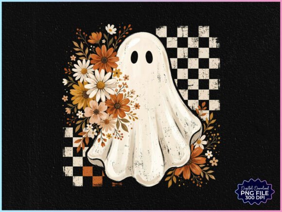 Download Preppy Floral Ghost Fall Ghost PNG - Flora Collection