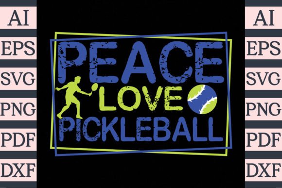 Download Peach Love Pickleball T-Shirt Design - Design Collection