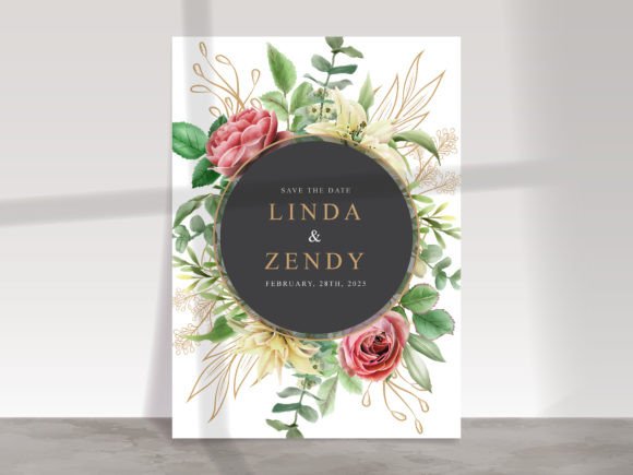 Download Elegant Floral Wedding Invitations Card - Flora Collection