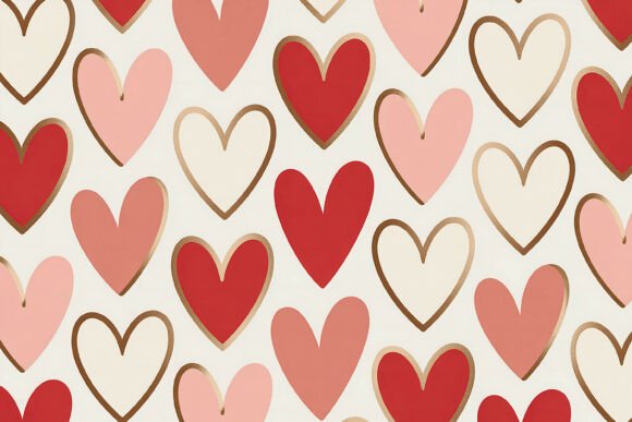 Download Valentine Hearts Pattern Design - Design Collection