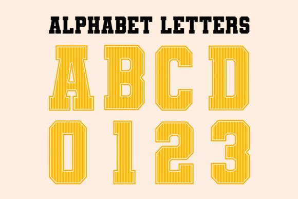 Download Orange Striped Back to School Alphabet - Premium Resources