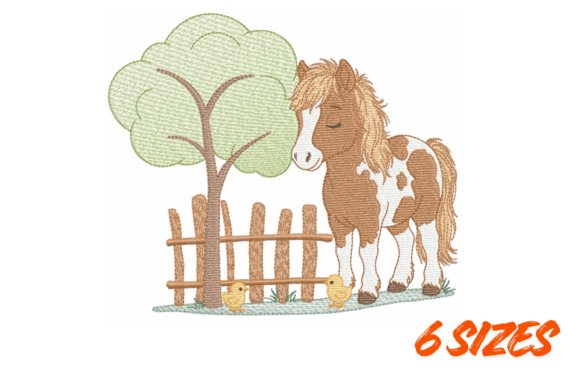 Download Farm Pony Embroidery Design Pattern Set - Design Collection