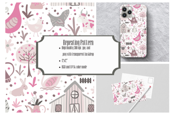 Download Farm Life - Seamless Surface Design - Design Collection