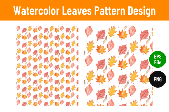 Download Watercolor Leaves Pattern Design - Design Collection