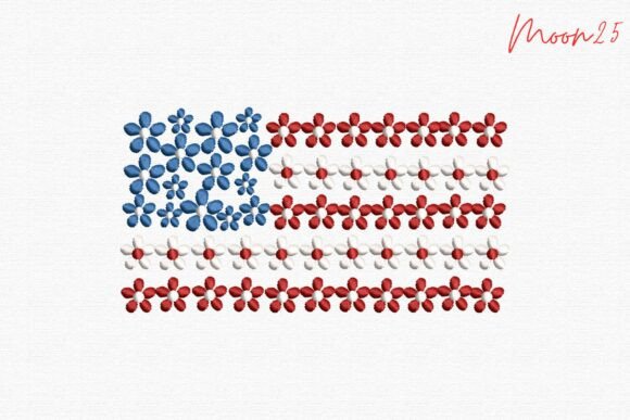 Download Floral American Flag Freedom Blossom Art - Flora Collection