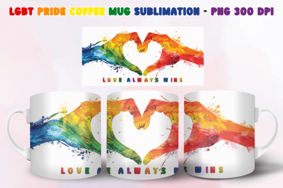 Download LGBT Pride Coffee Mug Sublimation PNG - Pride Collection