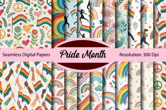 Download Pride Month Seamless Digital Paper - Pride Collection